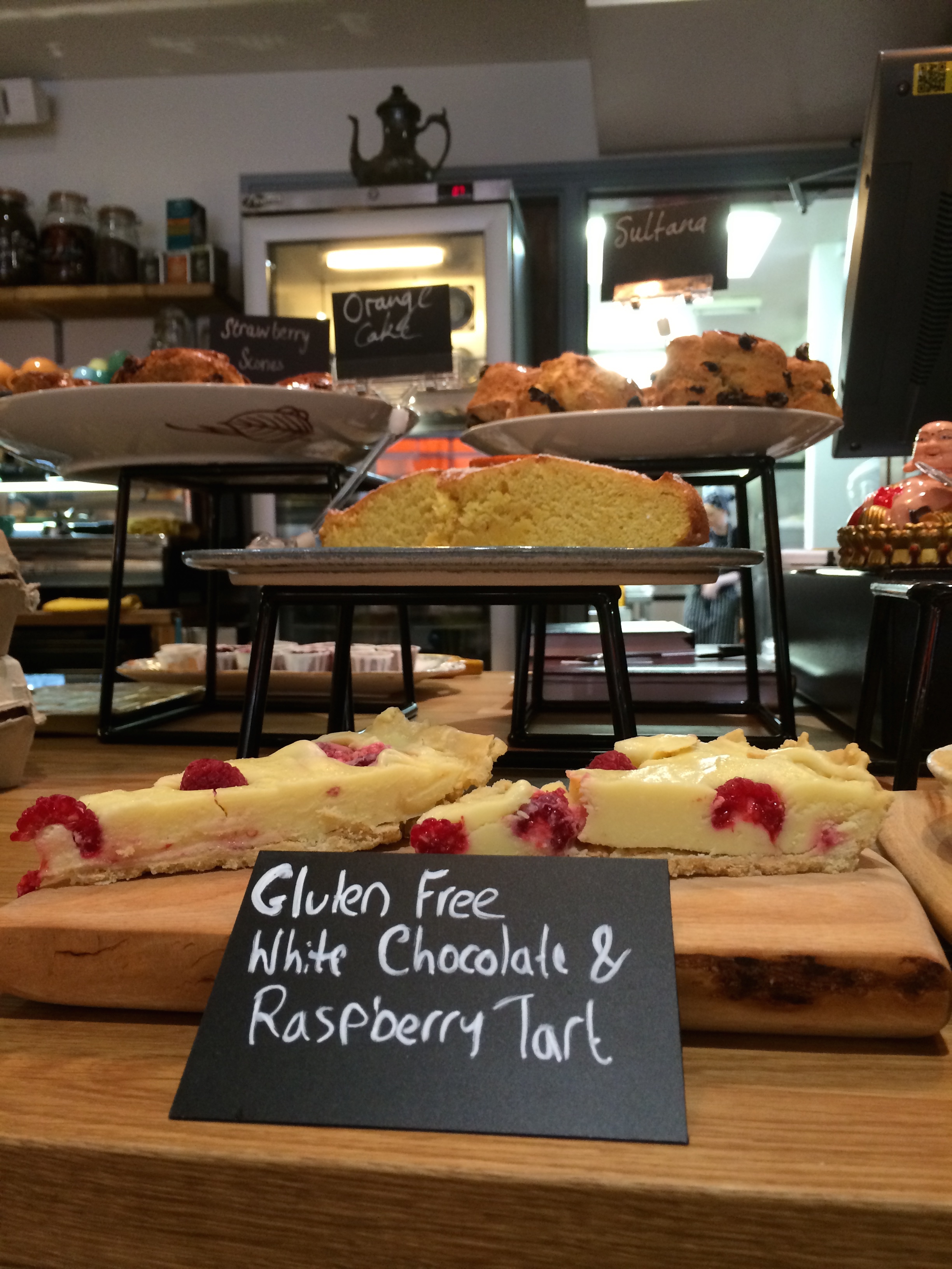 Freshly baked cakes daily at Budds restaurant, Ballydehob, West Cork.